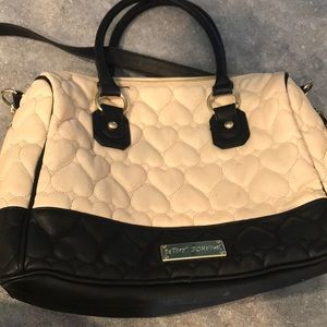Betsey Johnson Quilted Heart Purse